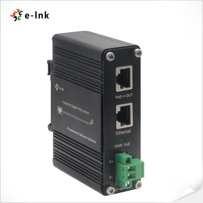 یک تزریق کننده صنعتی Gigabit 100W 802.3bt PoE++ (12 ~ 48VDC)