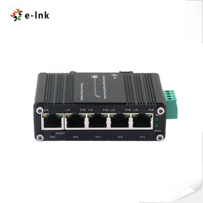 Mini Industrial Managed 4-Port 10/100/1000BASE-T 802.3at PoE + 1-Port 10/100/1000T سوئیچ اترنات