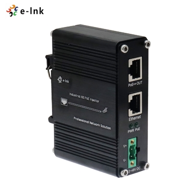 12 ~ 48V DC Power Input صنعتی 10G 60W PoE Injector