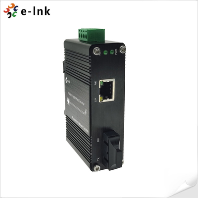 مینی صنعتی 100BASE-FX به 10/100BASE-T 60W PoE++ رسانه تبدیل