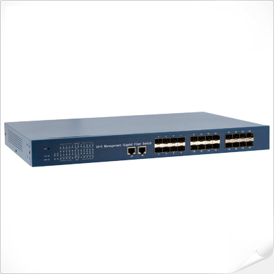 سوئیچ فیبر نوری گیگابیتی 24SFP + 2xRJ45 مدیریت