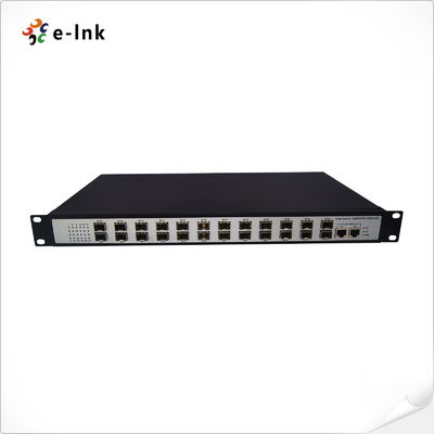 سوئیچ 24 پورت SFP 100Base-FX بدون مدیریت + 2 پورت 10/100/1000-TX