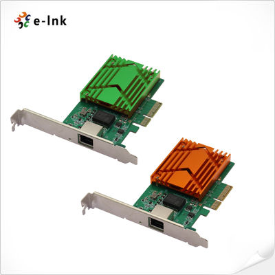 quality آداپتور شبکه ایثانت PCIe x4 تک پورت RJ45 10G factory