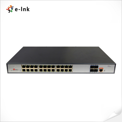 L3 Managed PoE Switch: 24-Port 10/100/1000Base-T PoE+ با پورت های 4x10G SFP+