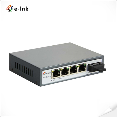 5 پورت 10/100M سوئیچ PoE با 1x 60W پورت PoE با قدرت بالا و 1x SC Fiber Uplink