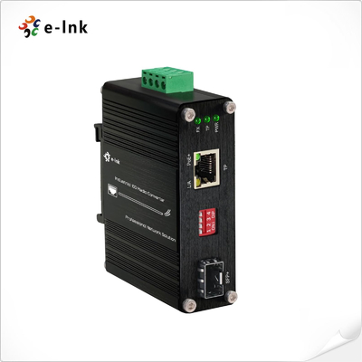 مینی صنعتی 10G / 5G / 2.5G / 1G / 100M 802.3at به 10GBASE-X SFP + Media Converter