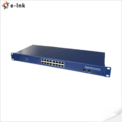سوئیچ گیگابیتی 16 پورت 10/100/1000M با 2 اسلات SFP