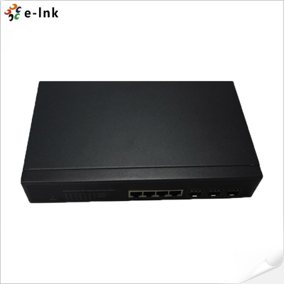 10/100/1000M Media Converter 4-TX + 3-FX ((SFP) سوئیچ فیبر پورت