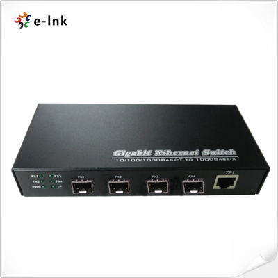 خود پیکربندی 3-port 10/100/1000BASE-T + 4-port 1000BASE SFP Ethernet Switch