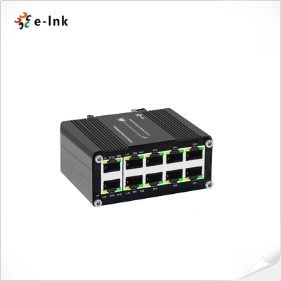 مینی صنعتی 8-Port 10/100/1000T 802.3at PoE + 2-Port 10/100/1000T سوئیچ Ethernet فشرده