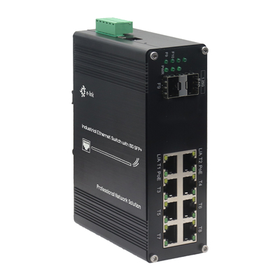 صناعی L2+ 8-Port 10/100/1000T 802.3at PoE + 2-Port 1000X SFP مدیریت شده Ethernet Switch