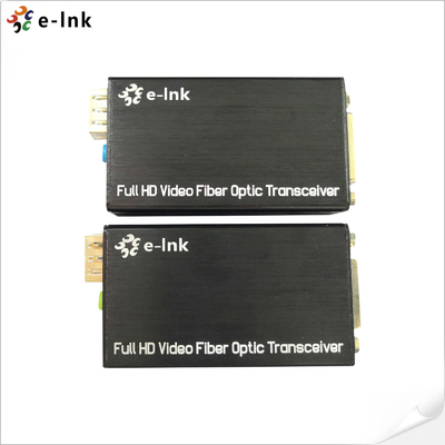 مینی نوع DVI فیبر نوری Extender با استریو صوتی خارجی
