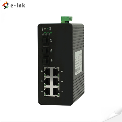 6 سوئیچ Ethernet صنعتی مدیریت شده با 3 پورت 1000Base-X SFP و 6 پورت 10/100Base-T (((X)