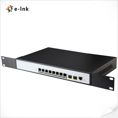 سوئیچ اترنت مدیریت شده L2+ با 8 پورت 10/100/1000T + 2 پورت 100/1000X SFP