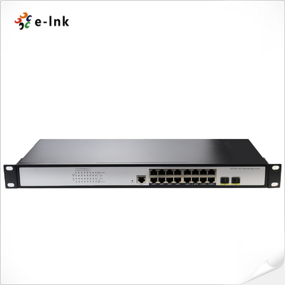 سوئیچ اترنت مدیریت شده L2+ با 16 پورت 10/100/1000T + 2 پورت 100/1000X SFP