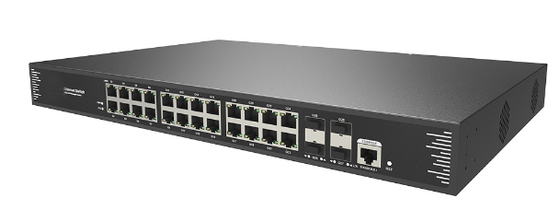 24-Port 10/100/1000T 802.3at PoE + 4-Port 10G SFP+ L3 سوئیچ مدیریت شده