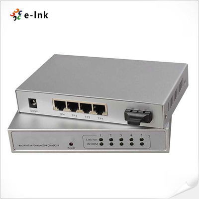 10/100/1000M مدیریت شده 1FX + 4TX فایبر سوئیچ