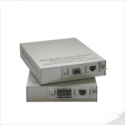 مبدل رسانه قابل مدیریت یک به یک (مطابق با IEEE802.3ah OAM) از 10/100/1000Base-T به 1000Base-X SFP