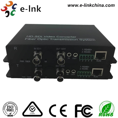 SD/HD/3G-SDI + RS485/RS422/RS232 داده ها + 10/100M اترنات از طریق فایبر کنورتر