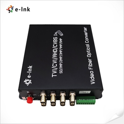 8Ch 5MP HD-AHD/HD-CVI/HD-TVI/CVBS 4-in-1 Video Fiber Converter