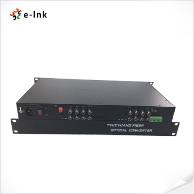 16Ch 5MP HD-AHD/HD-CVI/HD-TVI/CVBS 4-in-1 Video Fiber Converter