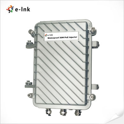 انژکتور صنعتی 30 واتی گیگابیتی PoE ضد آب در فضای باز با محافظ برق 6 کیلو ولت
