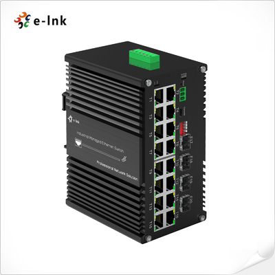 سوئیچ اترنت مدیریت شده صنعتی L2+ 16-Port 10/100/1000T + 4-Port 1000X SFP