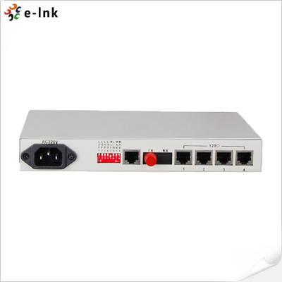 4E1 + 1 فیبر PDH Multiplexer