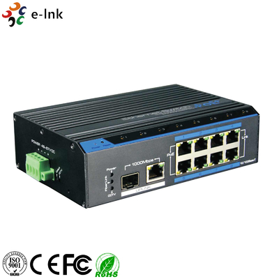 سوئیچ اترنت سریع 8 پورت صنعتی PoE (250M).