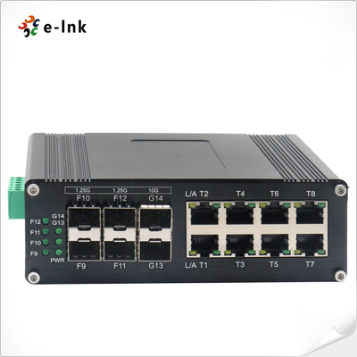 L2+ 8 پورت صنعتی 10/100/1000T + 4 پورت 1G SFP + 2 پورت 10G SFP+ سوئیچ اترنت مدیریت شده