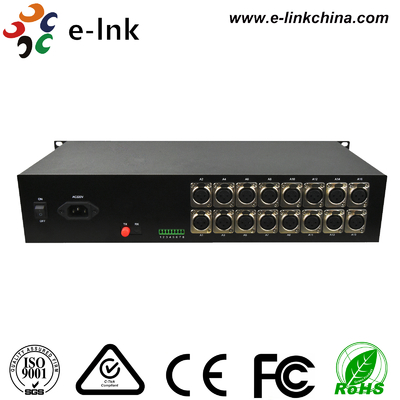 1 ~ 16 XLR پخش فیبر صوتی Multiplexer