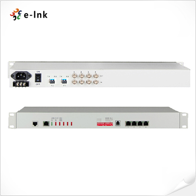 4E1 + 4GE 1+1 فیبر PDH Multiplexerv