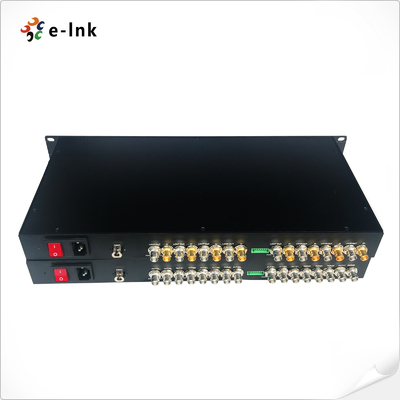 1U 8-کانال SD/HD/3G-SDI قابل نصب در قفسه بر روی یک فایبر CWDM Uncompressed Extender