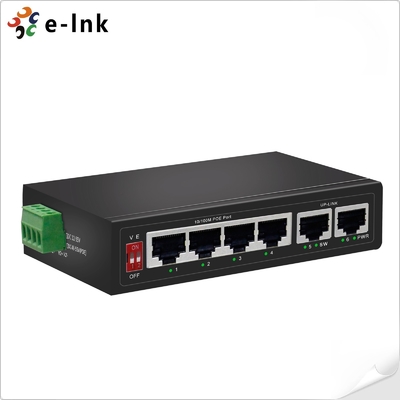 4-port 10/100BASE-T PoE + 2-port 100BASE-T Uplink صنعتی 250m PoE سوئیچ