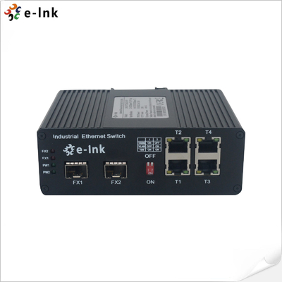 سوئیچ صنعتی 4 پورت 10/100/1000BASE-T + 2 پورت 1000BASE-SFP 250m PoE