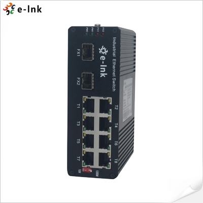 سوئیچ صنعتی 8 پورت 10/100/1000BASE-T + 2 پورت 1000BASE-SFP 250m PoE