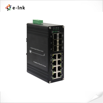 سوئیچ اتریتن صنعتی 8 پورت 10/100/1000T + 4 پورت 1G SFP + 2 پورت 10G SFP+
