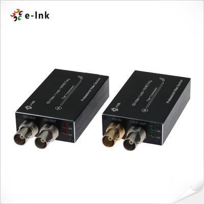 مینی تایپ HD-SDI به فیبر کنورتر با Tally و RS485 معکوس