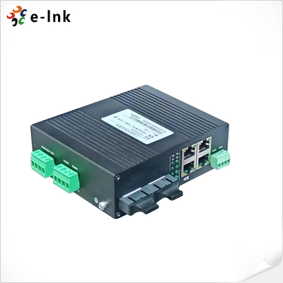 L2+ صنعتی 4-Port 10/100TX + 4-Port RS485 + 2-Port 100FX حلقه ای مدیریت شده Ethernet Switch