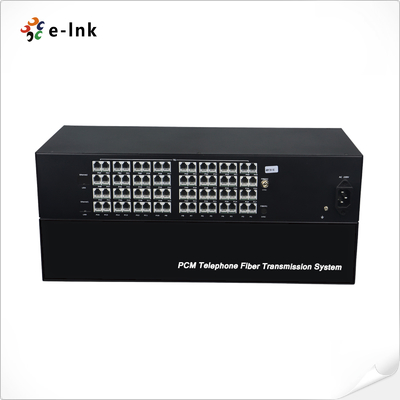 64Ch POTS ((FXO/FXS) تلفن از طریق فیبر Mux