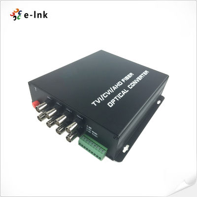 مبدل فیبر نوری ویدئویی 8 کاناله HD-AHD/HD-CVI/HD-TVI/CVBS 4 در 1 با محدوده دمای عملیاتی گسترده صنعتی