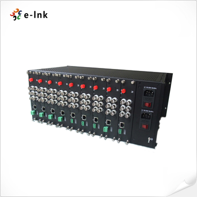4U Video Converter Rack ارائه دو منبع برق که سیستم را قادر می سازد در بسیاری از محیط های عملیاتی کار کند