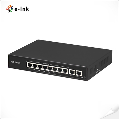 8 پورت 10/100BASE-T PoE و 2 پورت 100BASE-T Uplink Ethernet Switch