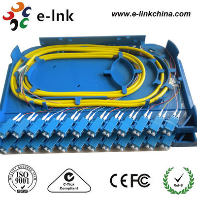 1 متر رنگارنگ 12 فیبر بسته بندی شده فان-آوت OM3 LC pigtail