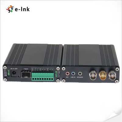 3G-SDI Fiber Converter with Loop-out Tally RS485 RS422 Audio Microphone 20km