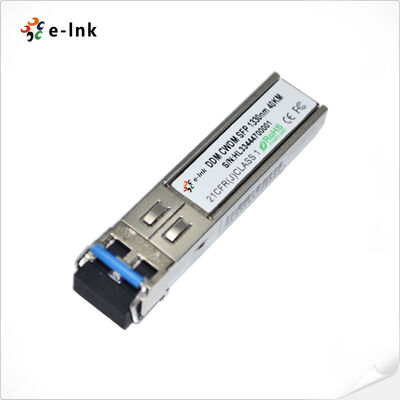 3G-SDI CWDM SFP فرستنده نوری 1270-1610nm 40km ویدیوی دیجیتال MSA