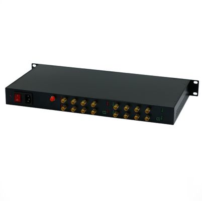 تبدیل فیبر HD SDI به اترنت فرستنده و گیرنده فیبر نوری ویدئویی 16 کانالی